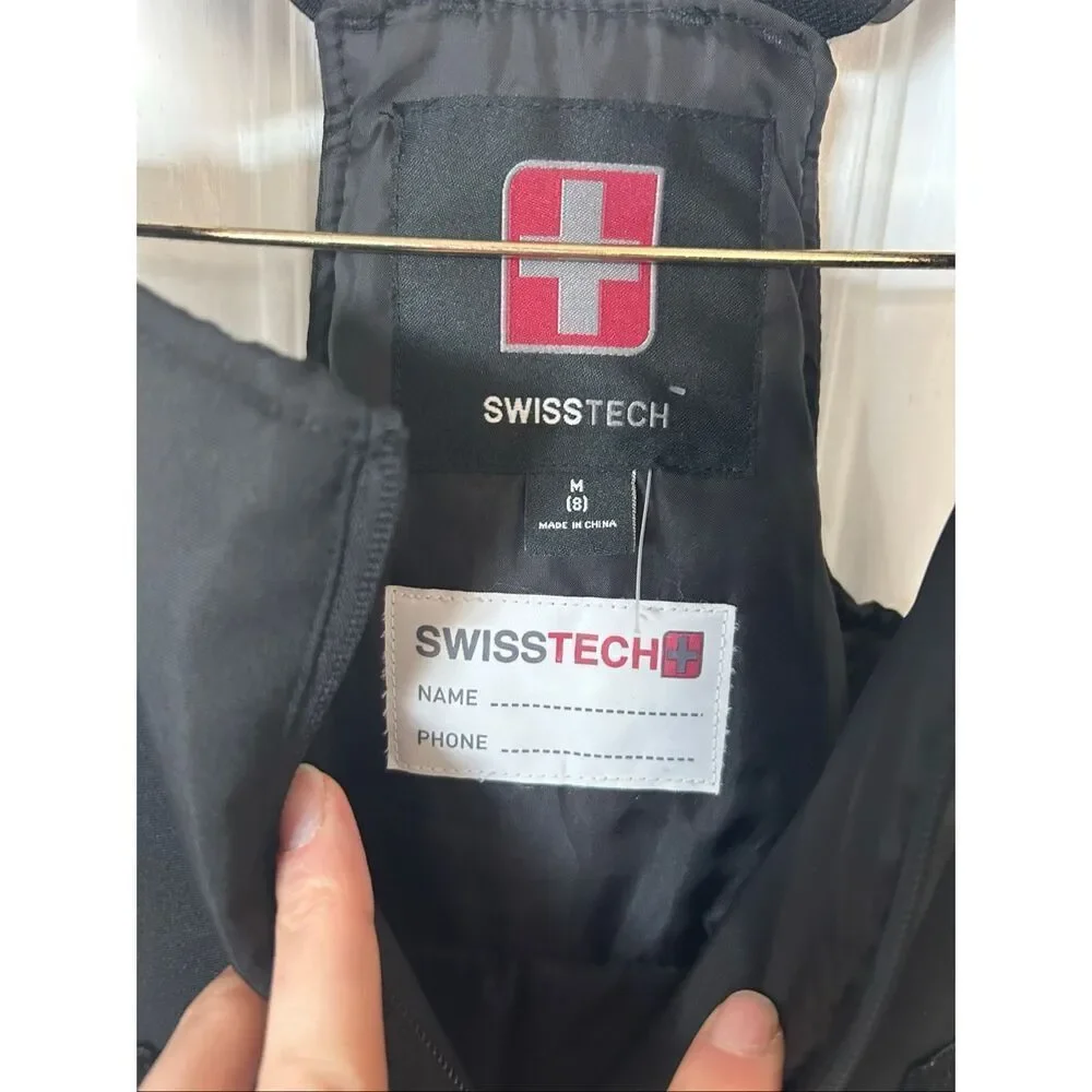 SWISS TECH Kids Insulated Snow pants Bib Overall Pants Water Resistant M 8